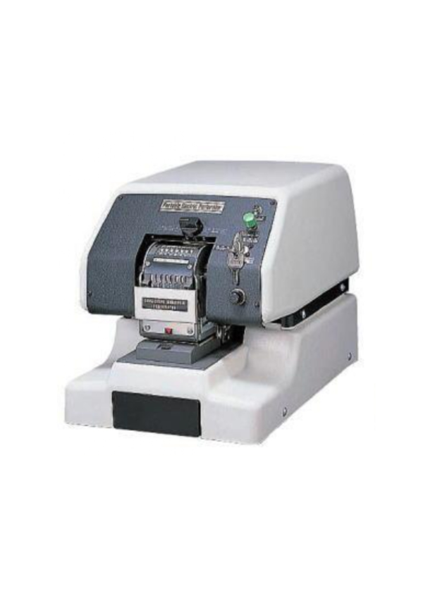 NEW KON Heavy Duty Electric Perforator Machine 194-911 (7-Digit Perforator - Consecutive Numbering)